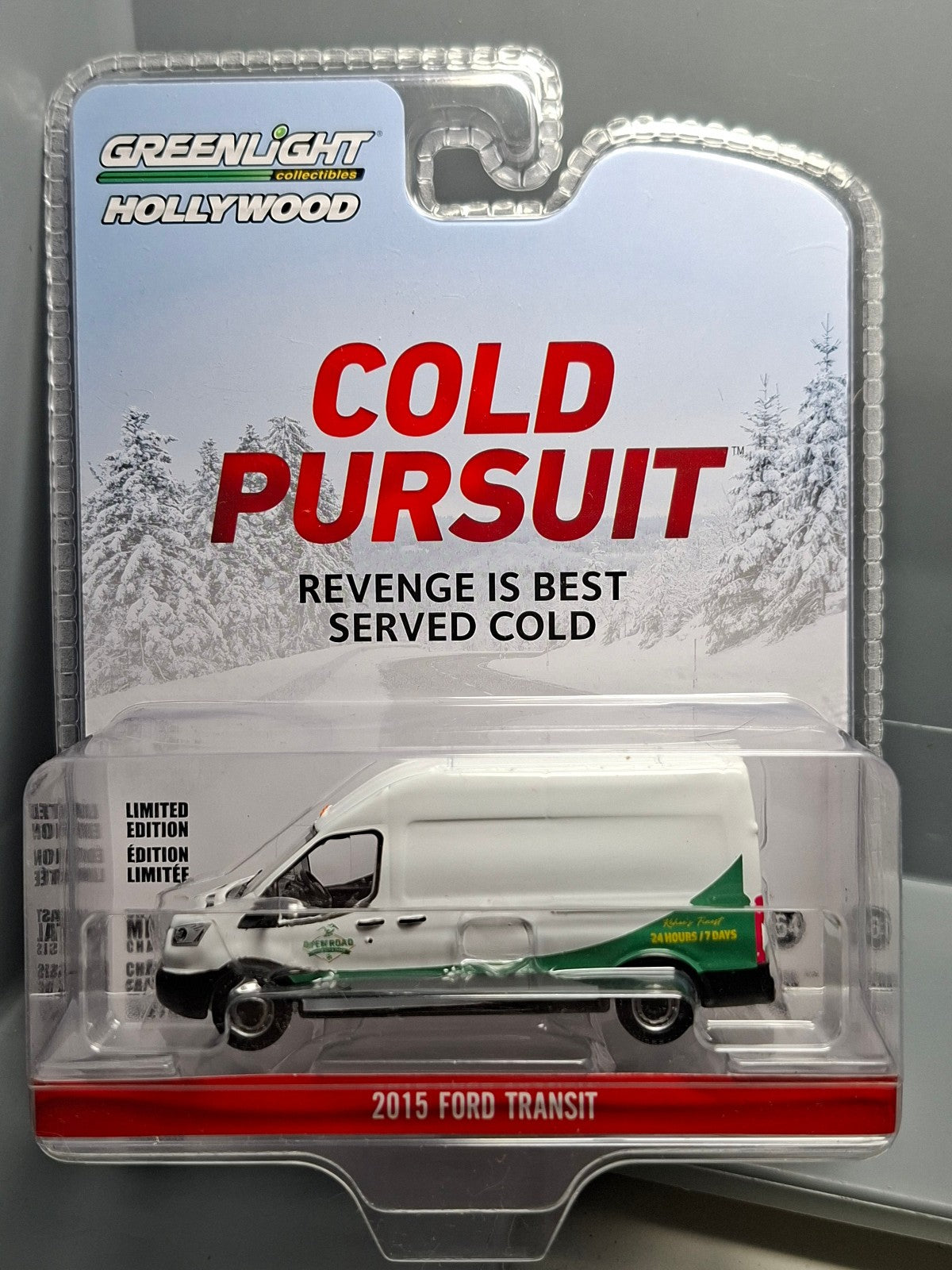 Greenlight Hollywood Series 43 2015 Ford Transit  Cold Pursuit (2019) (NG45)