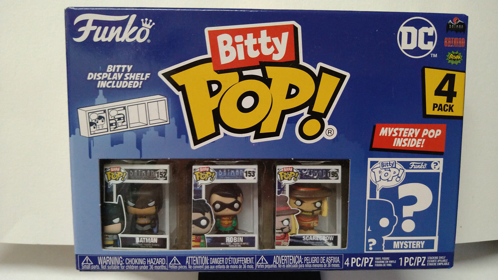 Funko Bitty Pop! 2.5cm DC Comics  Bitty Pop  Pack Batman Robin Scarecrow (F9)