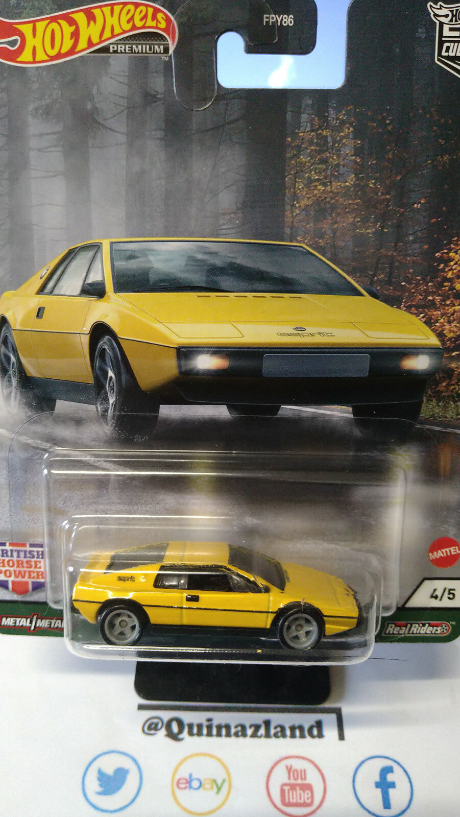 Hot Wheels Pop Culture British Horse Power Lotus Esprit (NG66)