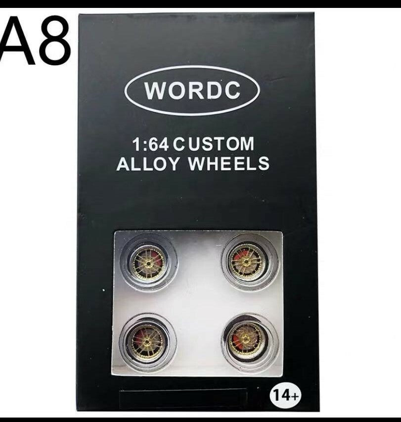 Set de jantes  pneu gomme pour Custom A8 (ET)