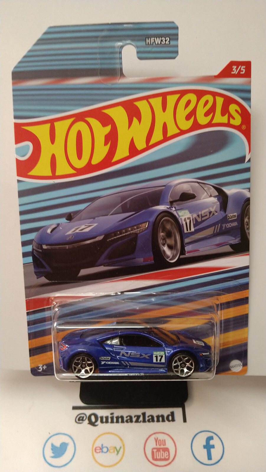 Hot Wheels 2022 racing circuit 17 acura NSX (NP22)