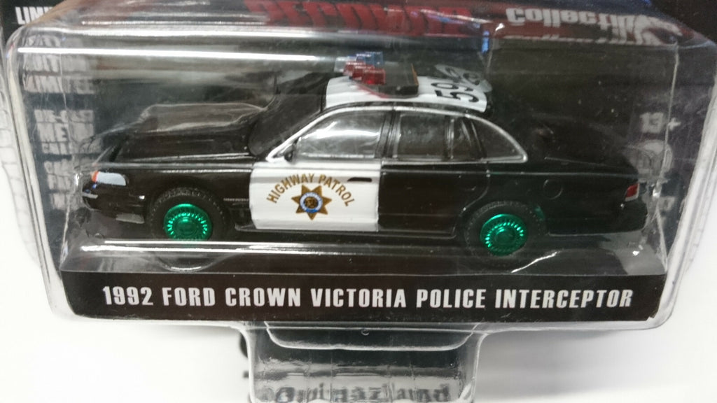 Greenlight Hollywood 1992 Ford Crown Victoria Police  Green Wheels Chase (NG78)