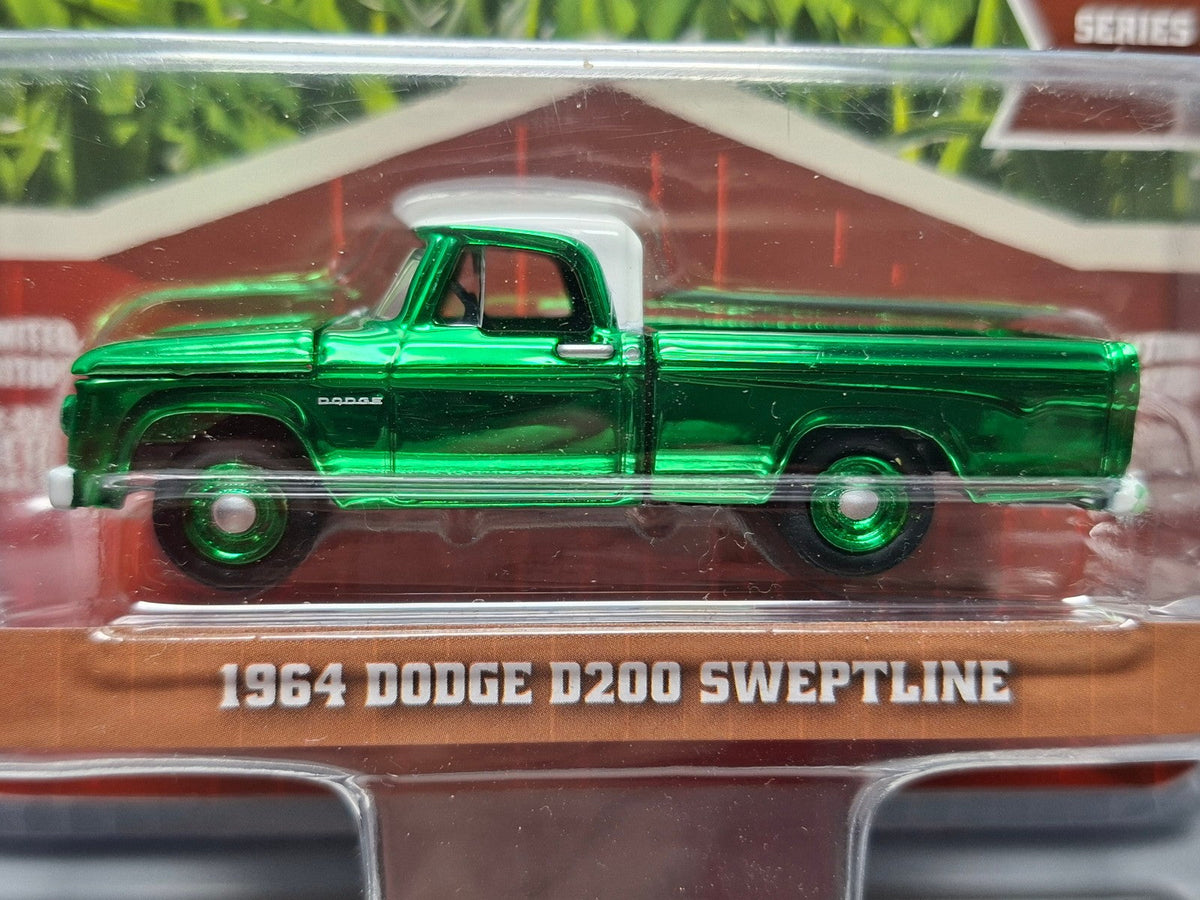 Greenlight Down on the farm série 10 green Chase 1964 dodge D200 sweptlin (NG37)
