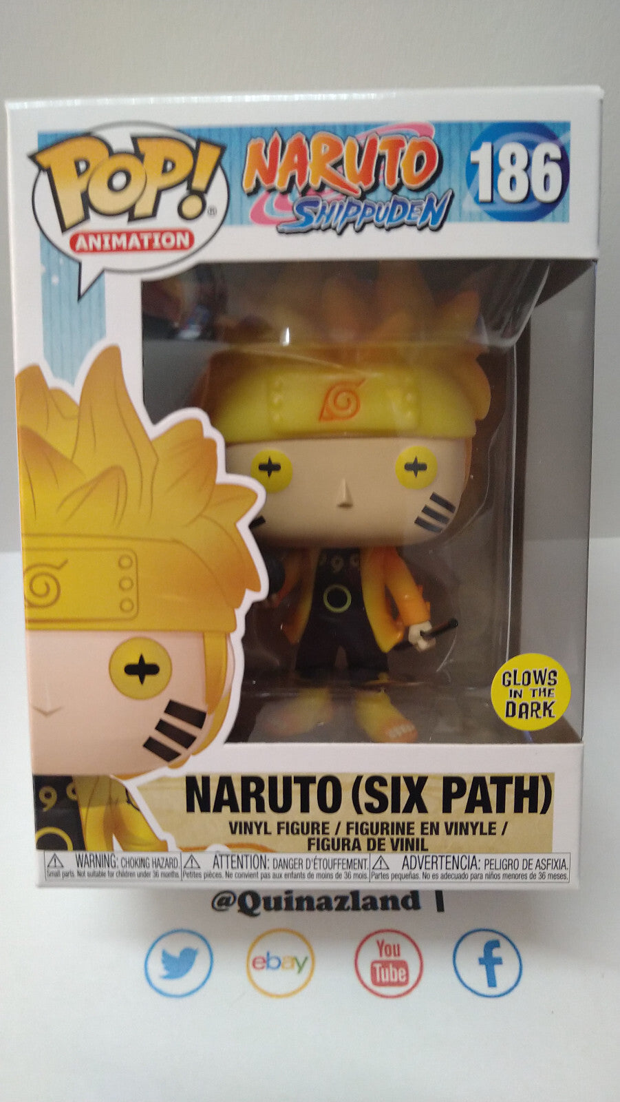 Funko Pop! NARUTO  N° 186 Naruto Six Path 'Special Edition' (F3)