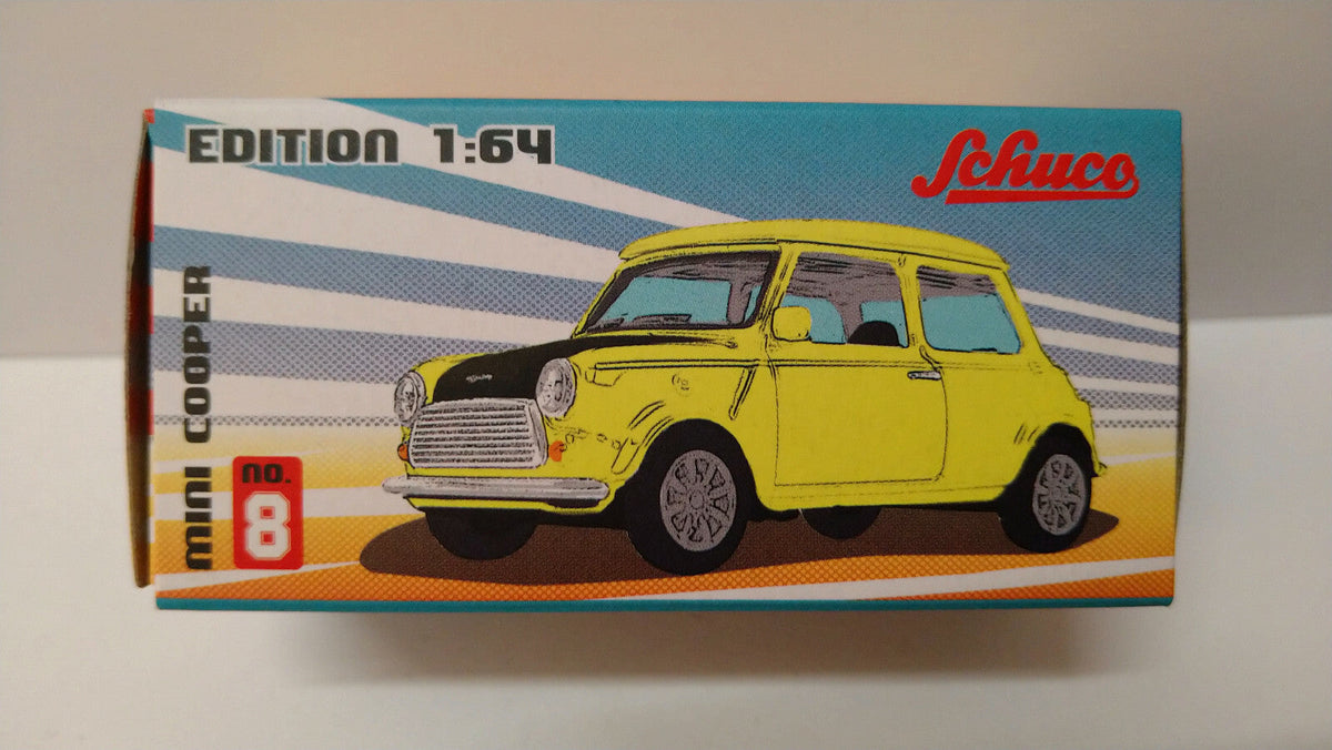 Schuco  1/64 Mini Cooper Papier Edition, yellow/black (NP13)