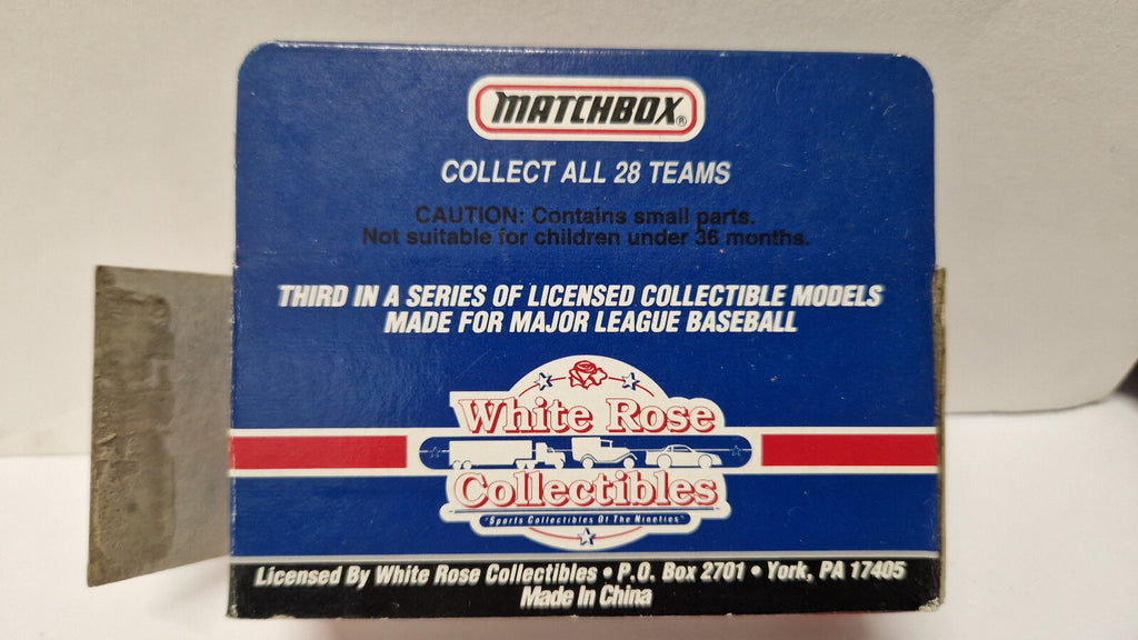 Matchbox 1992 white rose collectibles MLB chevrolet corvette  pirates (CP15)