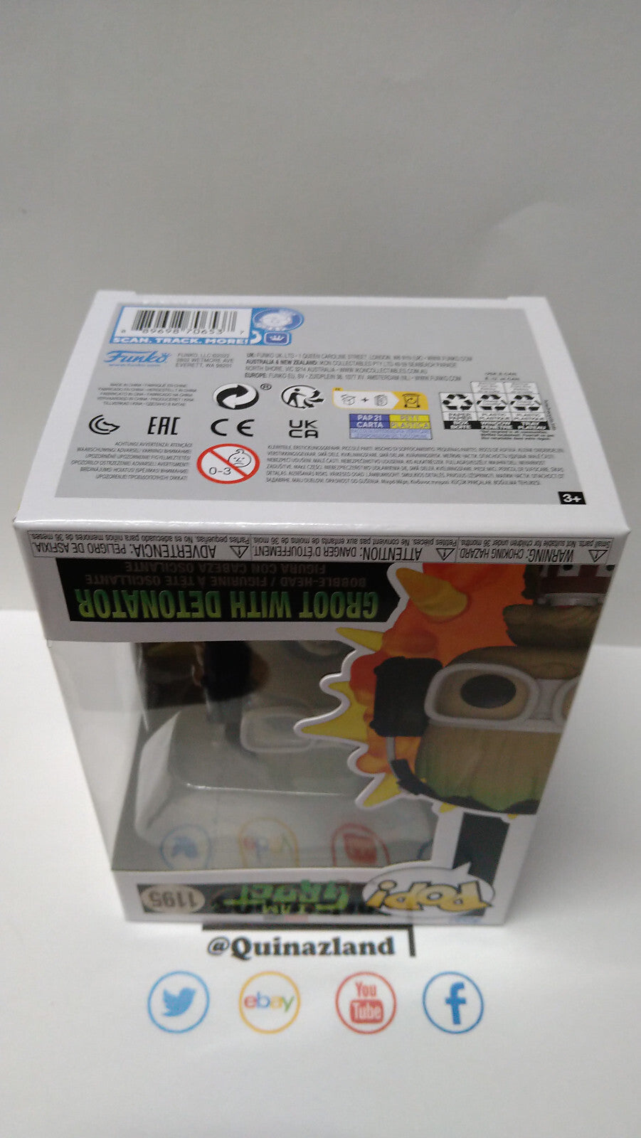 Funko Pop! I AM GROOT  POP N° 1195 Groot with Detonator (F10)