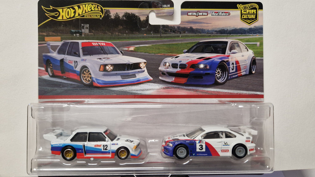 Hot Wheels Premium 2-pack Mix R BMW 320 Group 5 / 2001 BMW M3 Gtr (Cart)