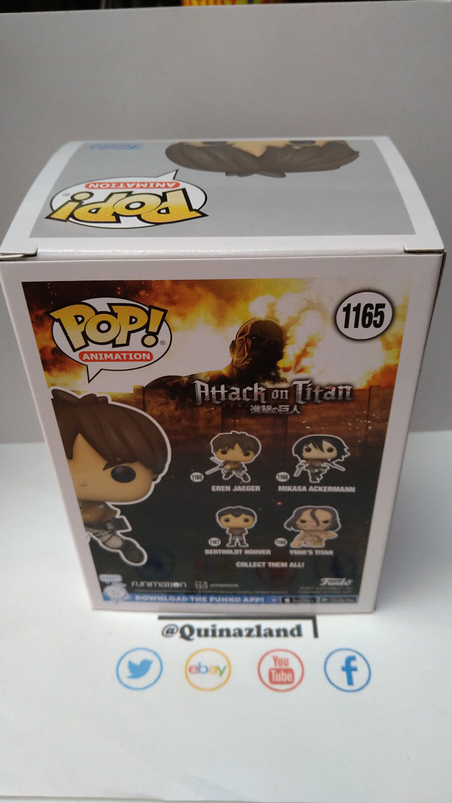 Funko Pop! ATTACK ON TITAN 1165 Eren Yeager (FU20)