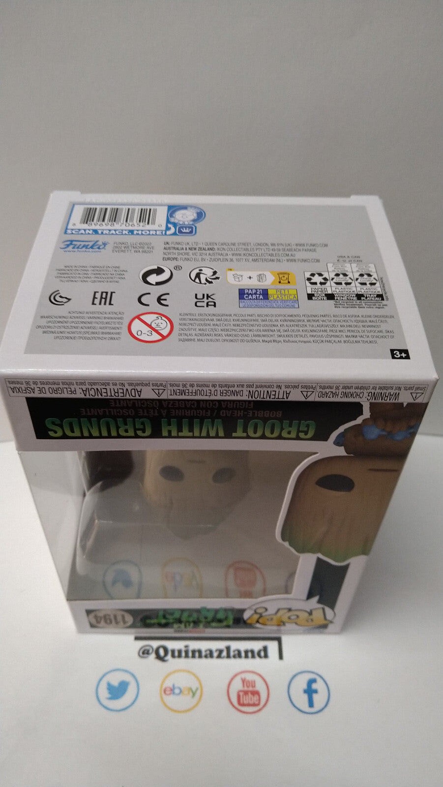 Funko Pop! I AM GROOT  N° 1194 Groot with Grunds (FU17)