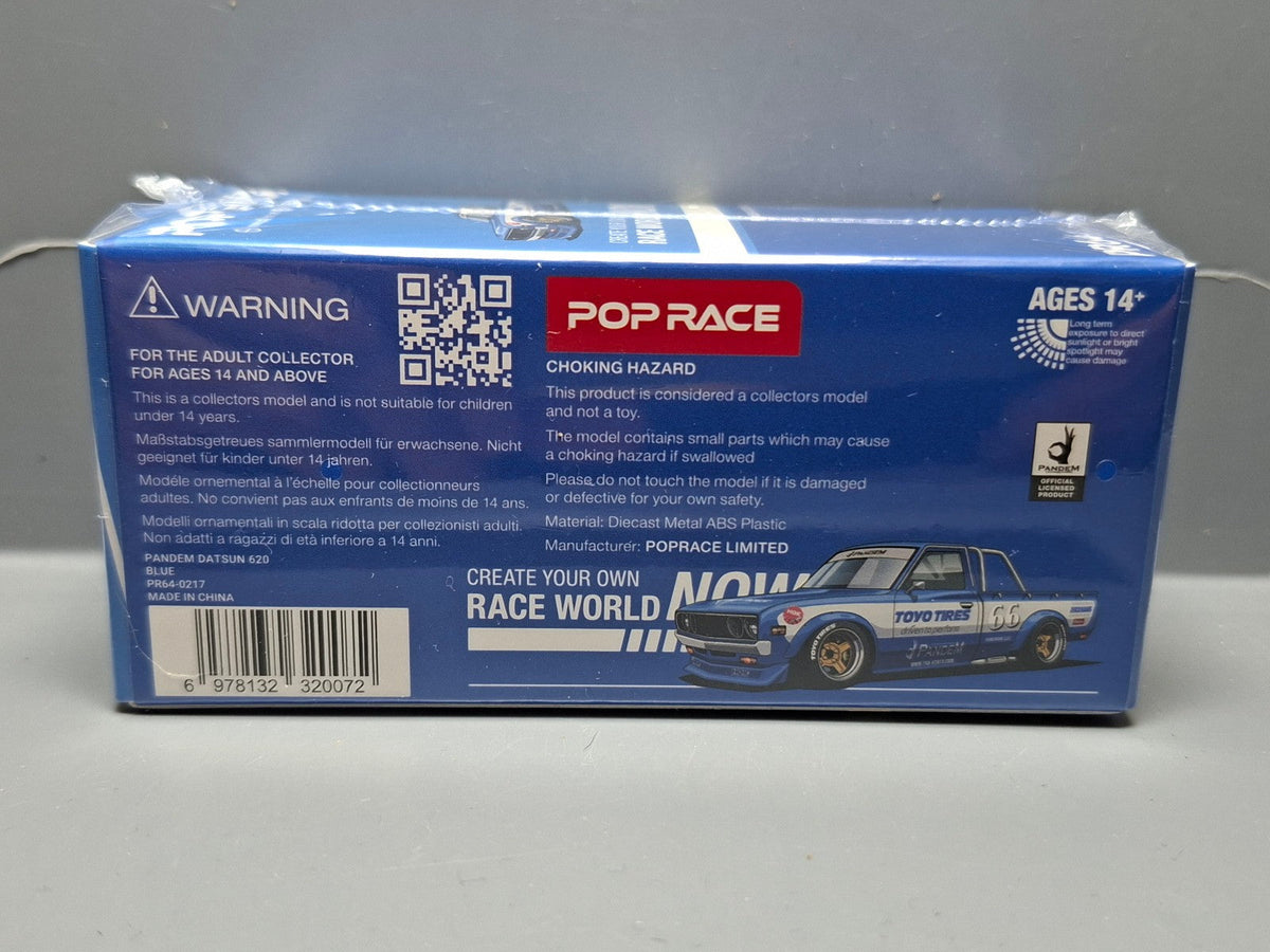 Pop Race 1/64 Pandem Datsun 620, blue (CP06)