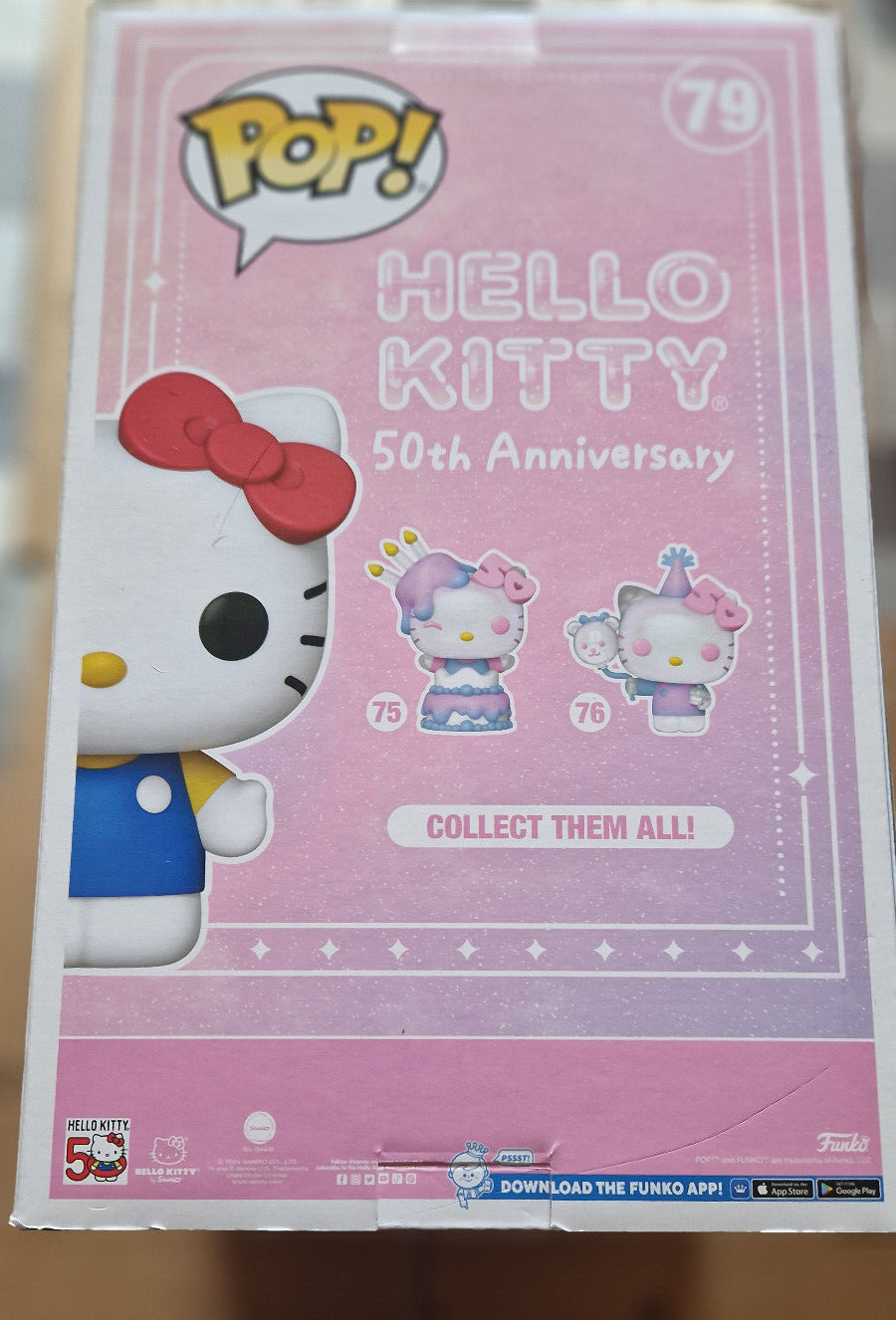 Funko Pop!  HELLO KITTY 50EME Anniversaire POP Jumbo N° 79 Hello Kit  (cart)
