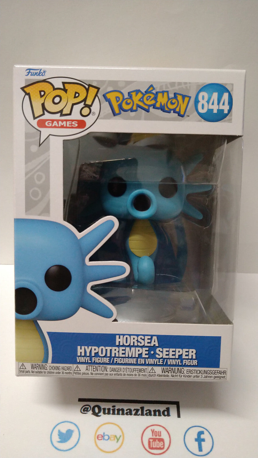 Funko Pop! POKEMON POP Games N° 844 Hypotrempe (F9)