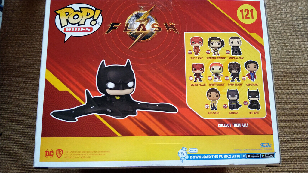 Funko Pop! FLASH MOVIE  Ride Super DLX N° 121 Batman dans la Batwing (cart)