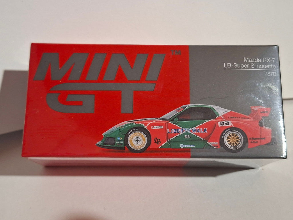 Mini GT 2024 Mazda RX7 (FD3S) LB-Super Silhouette 787B TAS, green  n° 990 (CP17)
