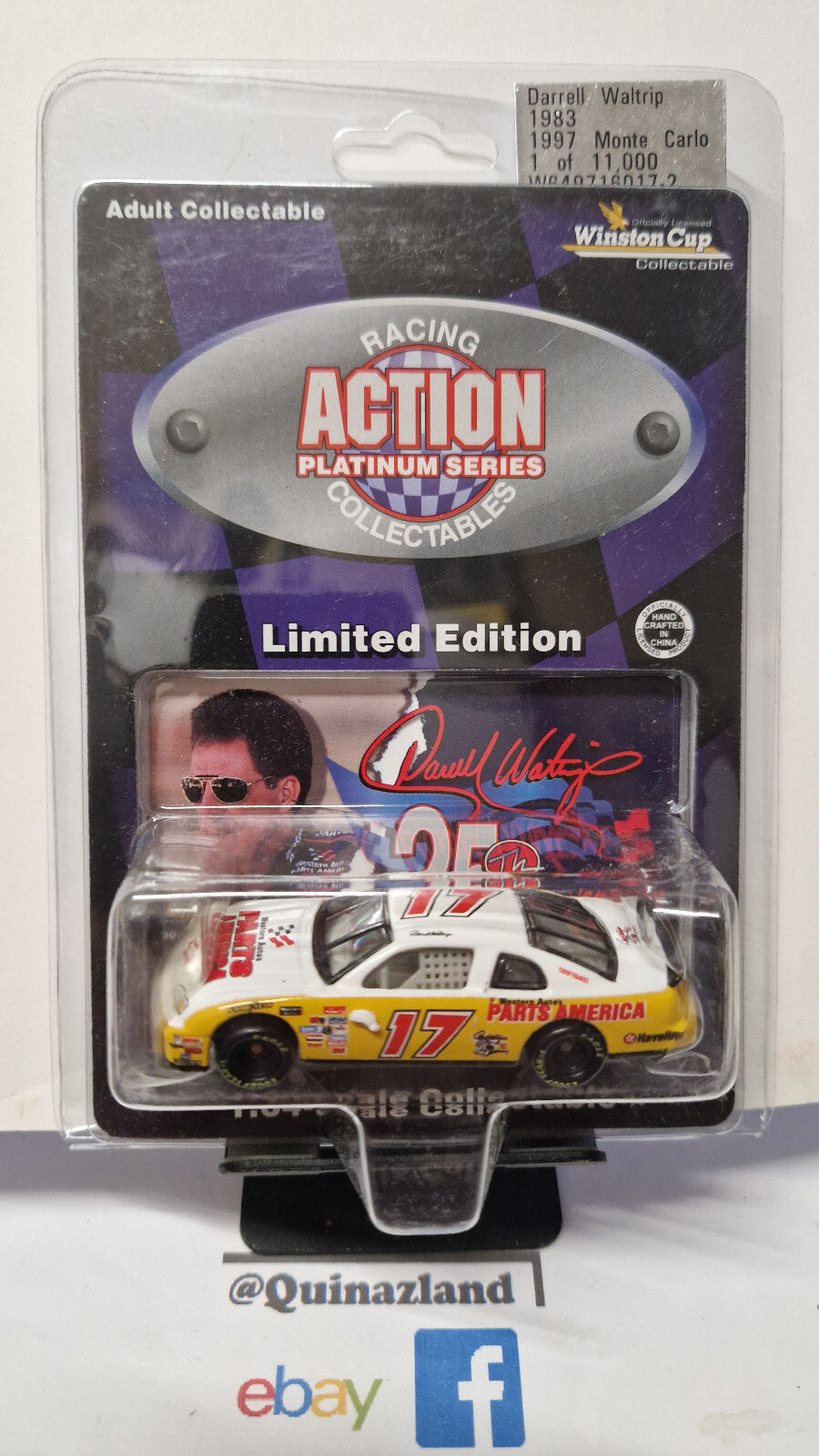 Action Darrell waltrip 1997 chevrolet monte carlo parts america limitée   (CP17)