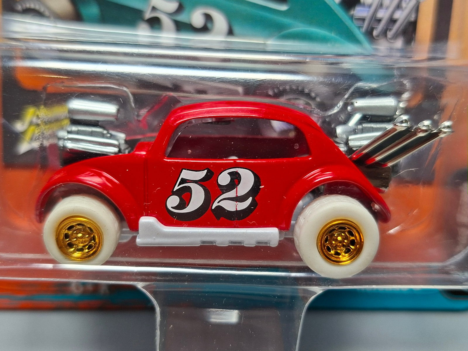 Johnny Lightning Spoilers 19 Volkswagen Bug Bomb rouge Chase white wheels (NG51)