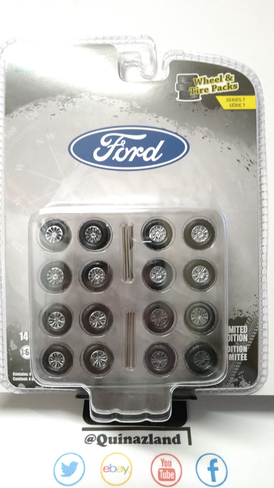 Greenlight  Wheel & Tires Packs Ford Thirteenth Generation set de jantes (NG04)
