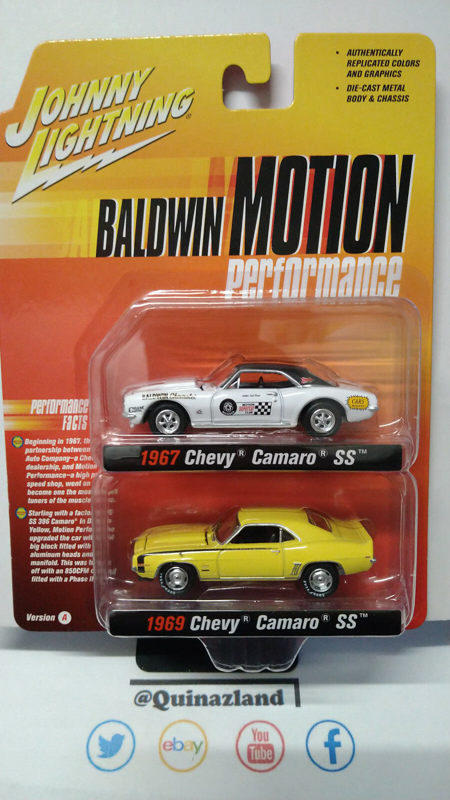 Johnny Lightning Pack Baldwin Motion Performance  Chevy Camaro (NG65)