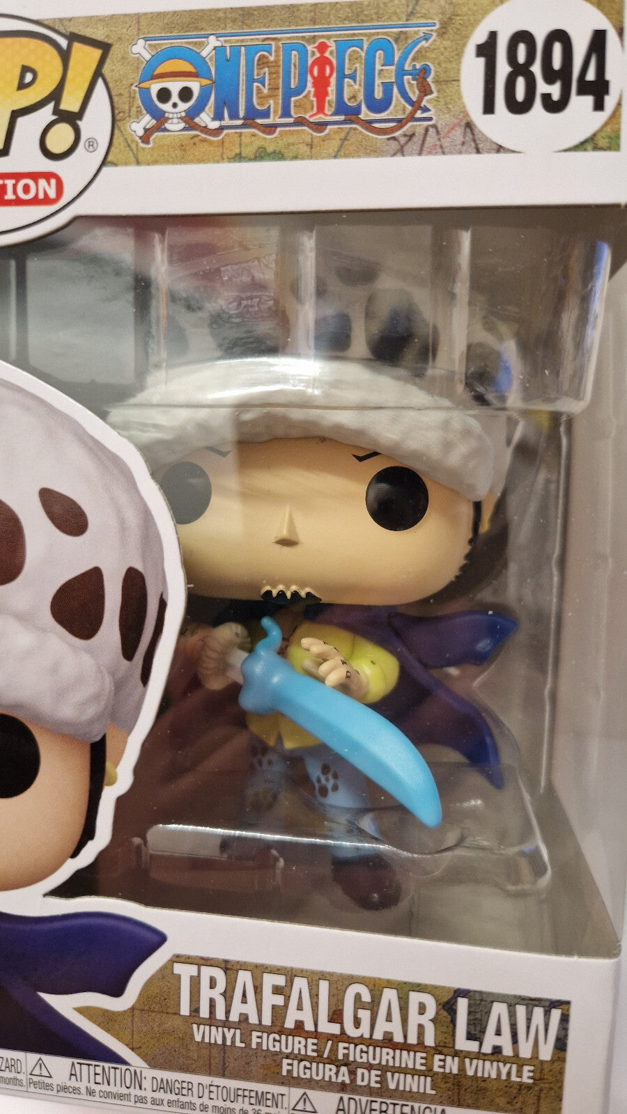 Funko Pop!  One Piece Pop Animation N° 1894 Trafalgar Law avec Blue Anes   (F51)