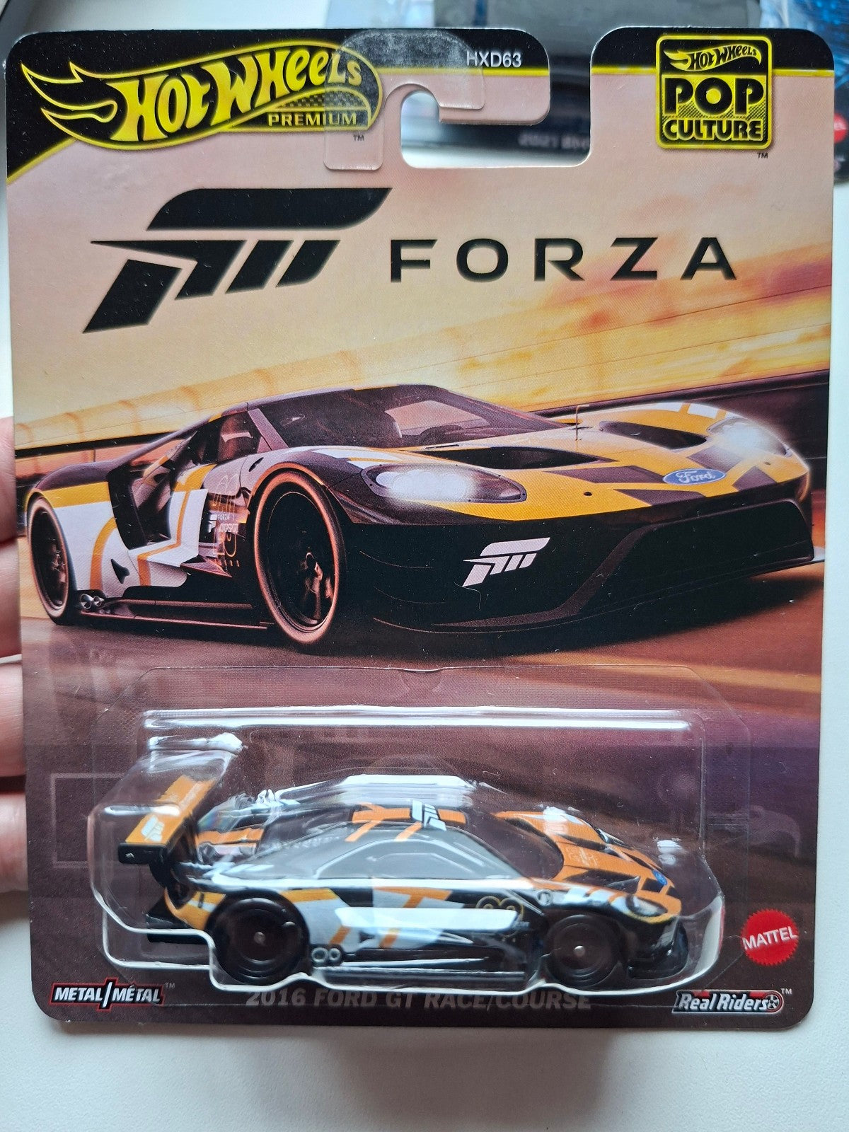 Hot Wheels Forza 2016 Ford GT race/course  (NG44)