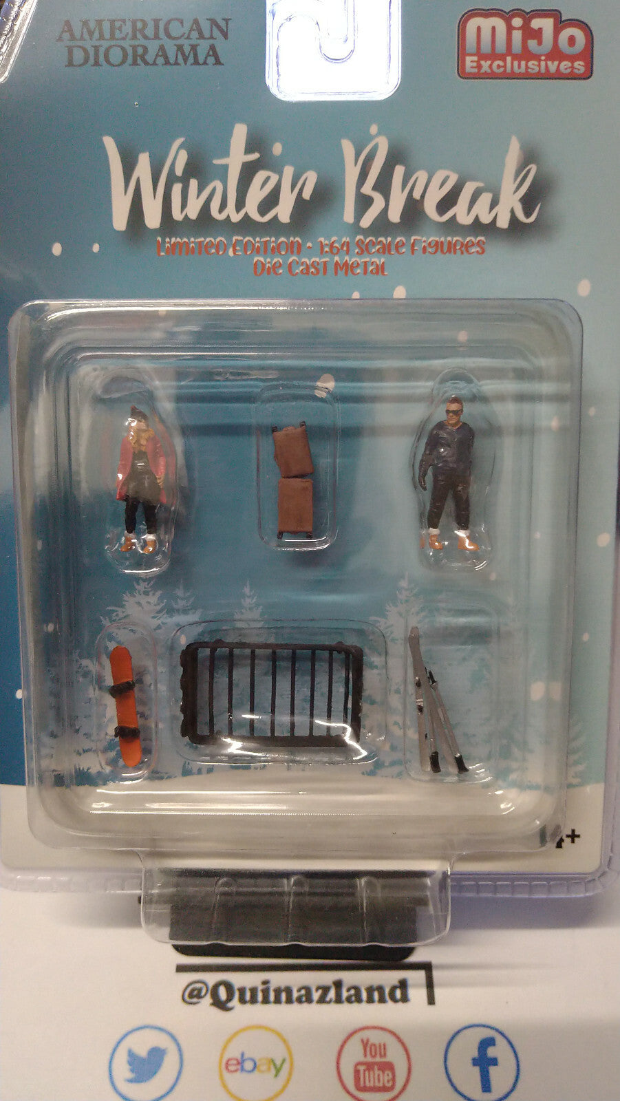 American Diorama Set 1/64 Figurines Winter Break    (NG13)