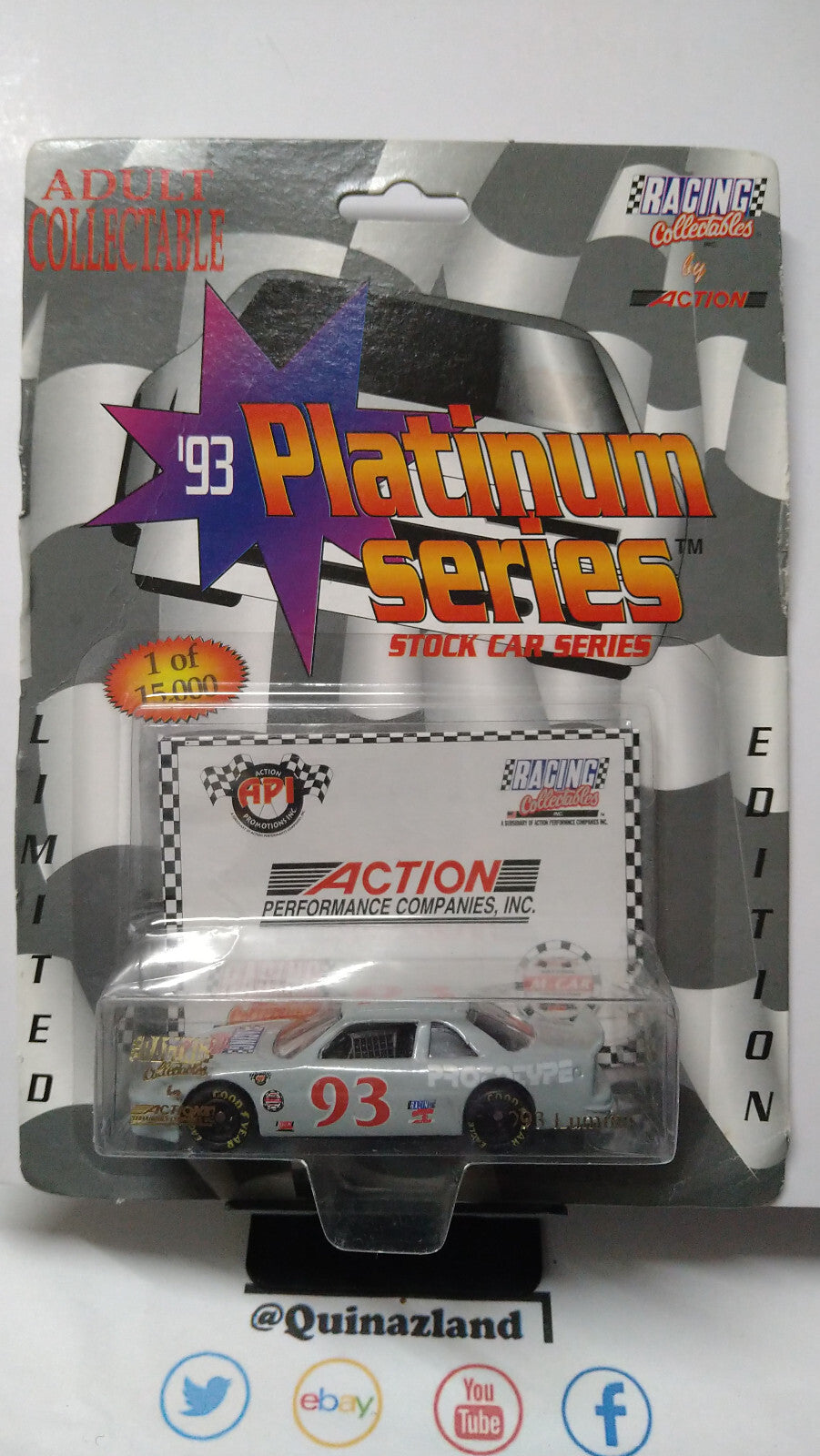 Action Racing collectable '93 Platium series  Ford thunderbird   (NG16)