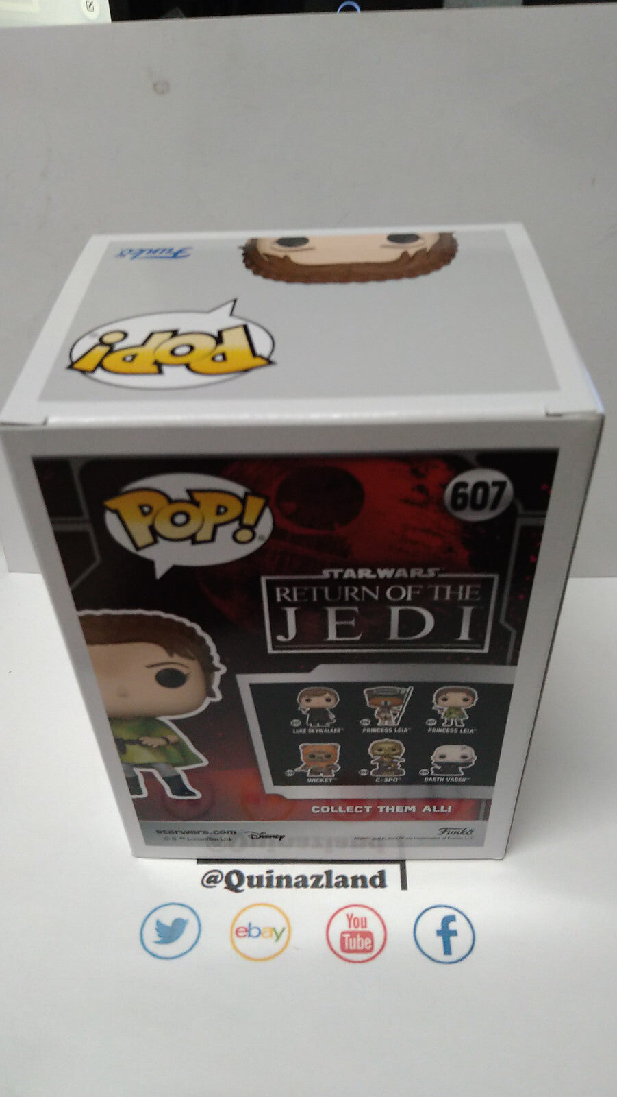 Funko Pop! STAR WARS 6 "40EME ANNIVERSAIRE"  N° 607 Leia (BH) (F3)