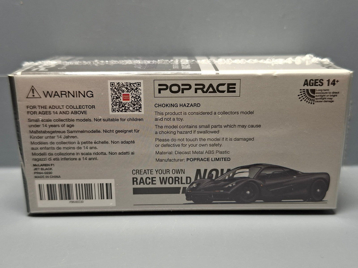 Pop Race 1/64 McLaren F1  Jet Black (CP06)