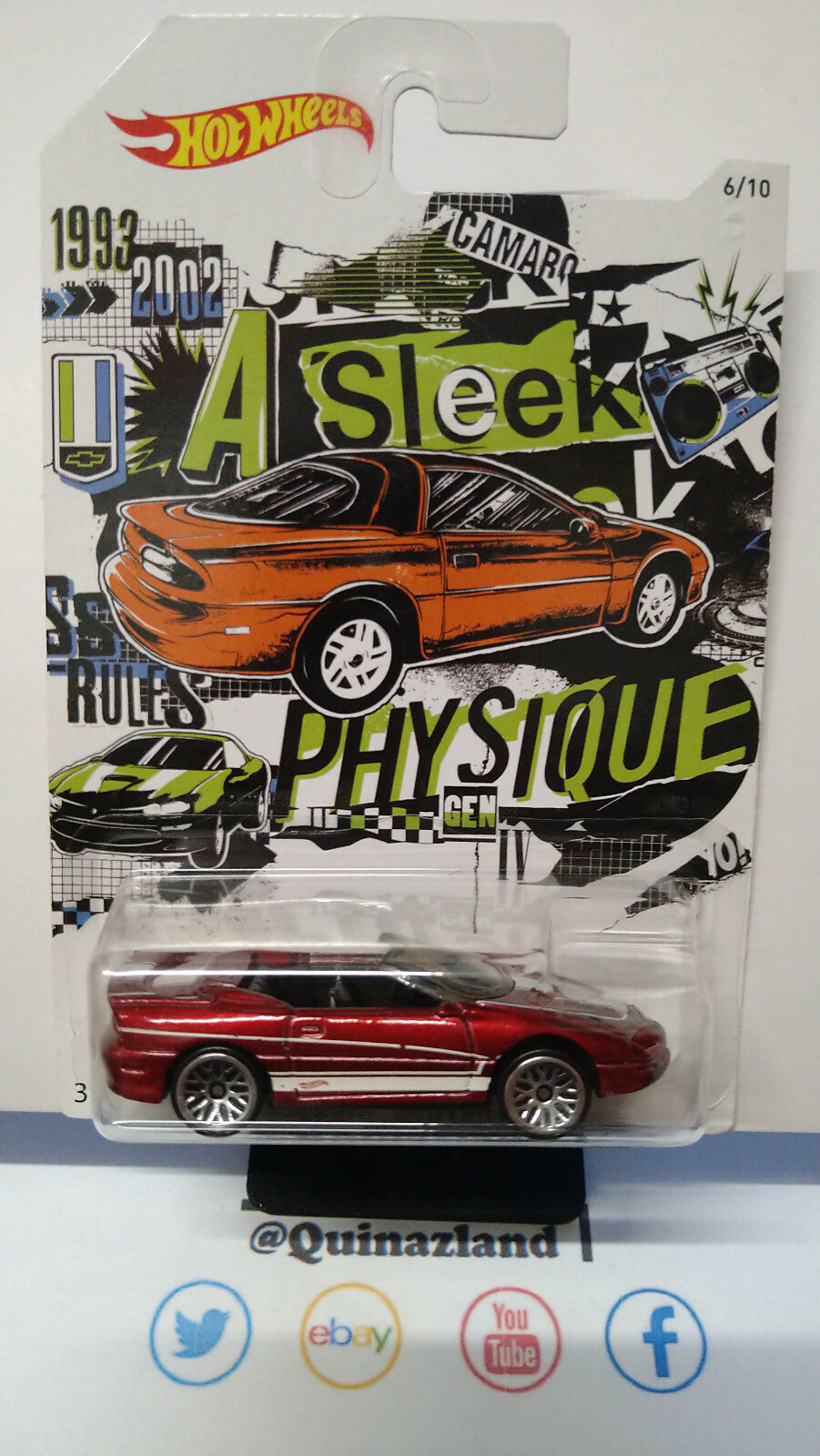 Hot Wheels Serie 50th Anniversary '95 Camaro Cab excluxive walmart (NP20)