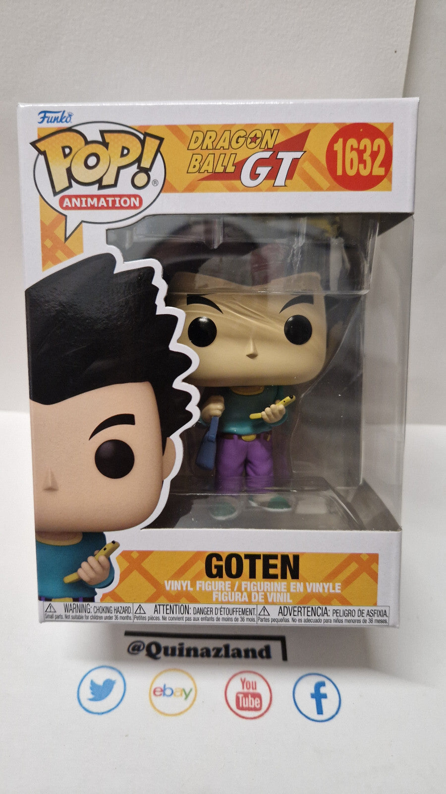 Funko Pop!  Dragon Ball GT Pop Animation N° 1632 Goten  (FU27)
