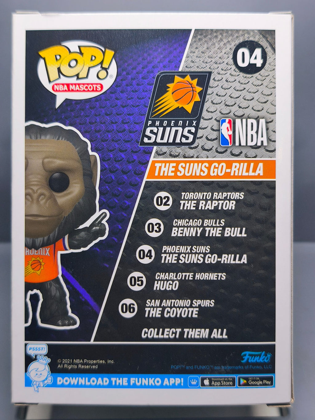 Funko Pop! NBA Mascots Phoenix the SUNS Go-Rilla #04 (F2)