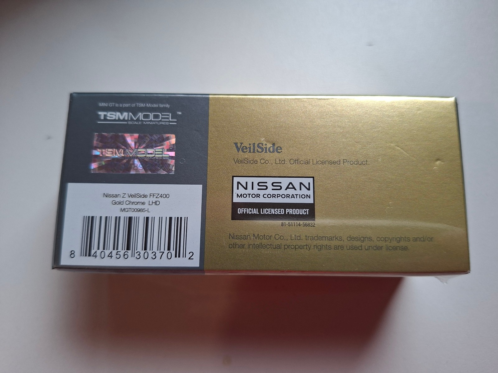Mini GT 2024 Nissan Z400 Veilside FFZ400, gold chrome N°985 (NP11)