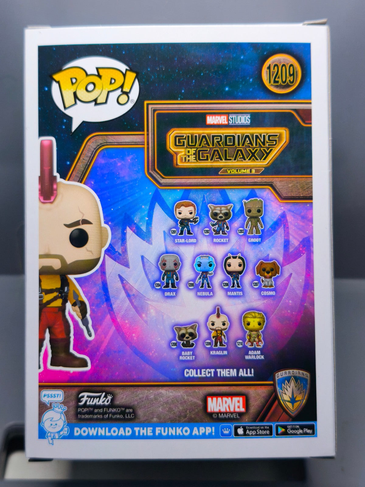 Funko Pop!  LES GARDIENS DE LA GALAXIE 3  N° 1209 Kraglin (F27)