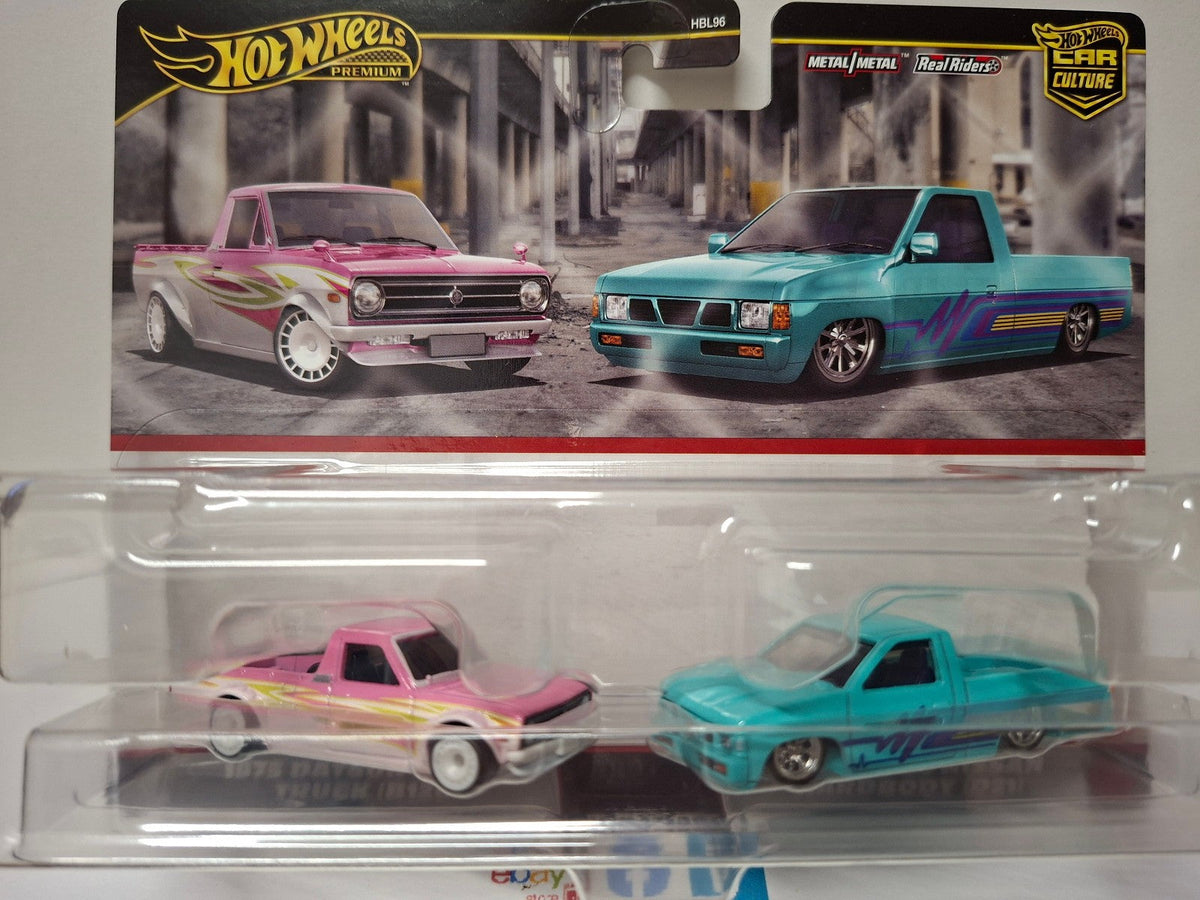 Hot Wheels  2-pack 1975 DATSUN SUNNY TRUCK  CUSTOM ’93 NISSAN HARDBODY (CT15)