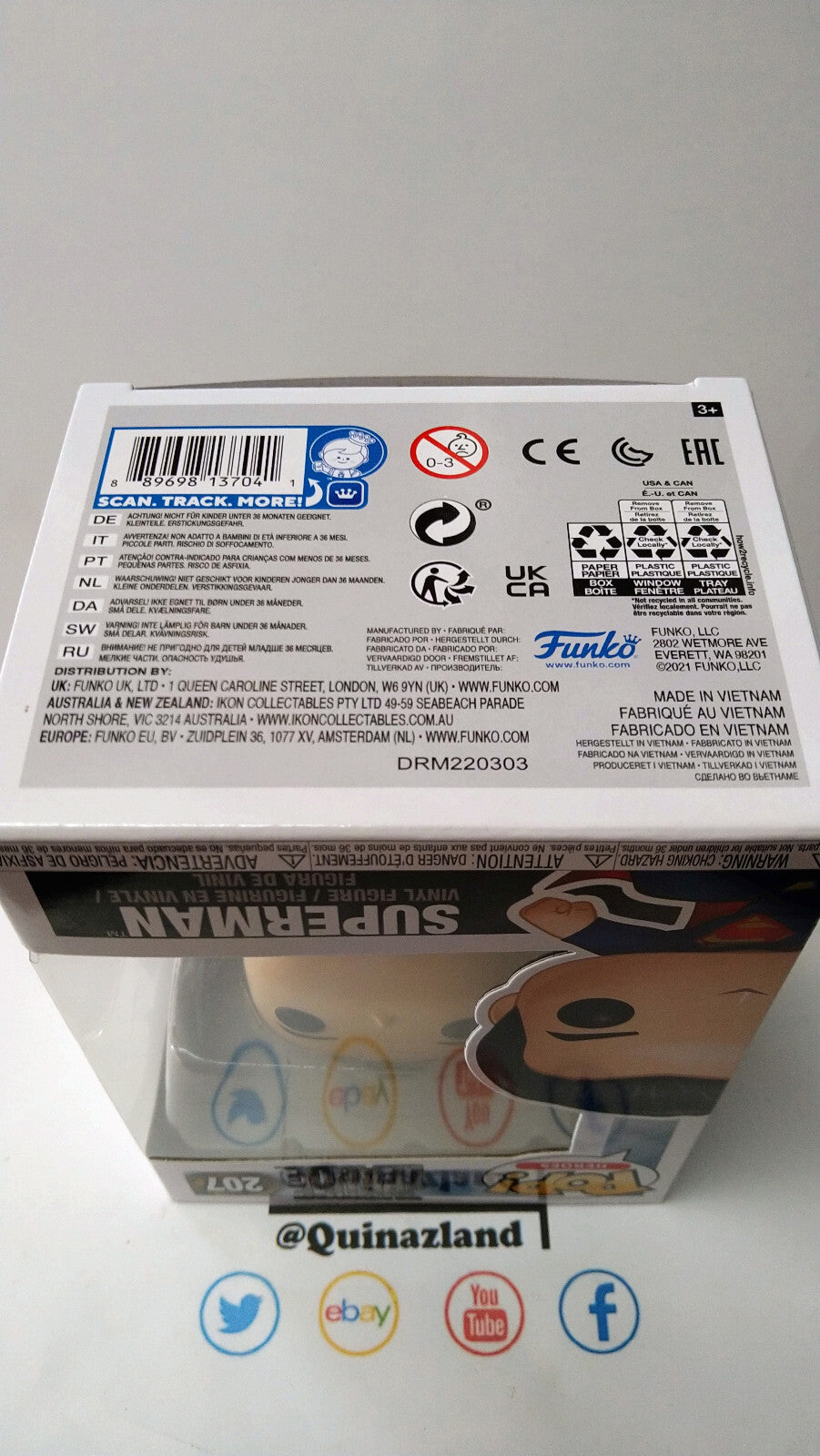Funko Pop! JUSTICE LEAGUE MOVIE 207 Superman (FU18)