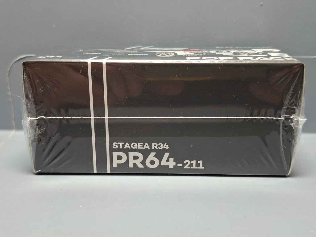 Pop Race 1/64 Nissan Stagea Simon`s Garage #62, black (CP03)