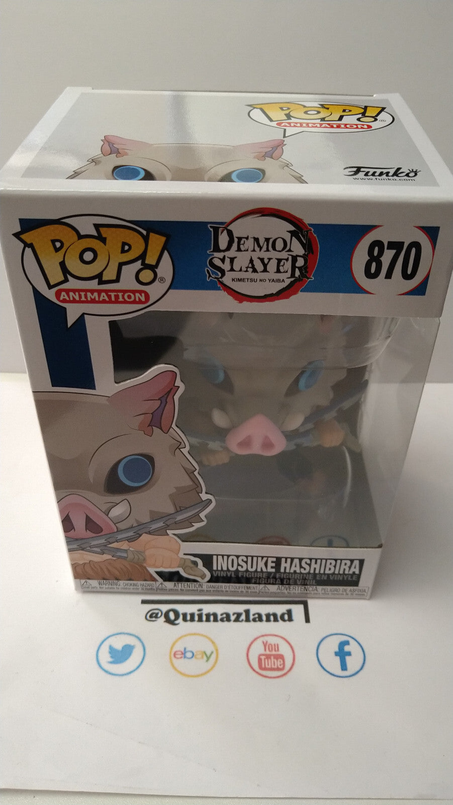 Funko Pop! DEMON SLAYER 870 Inosuke Hashibira (FU18)