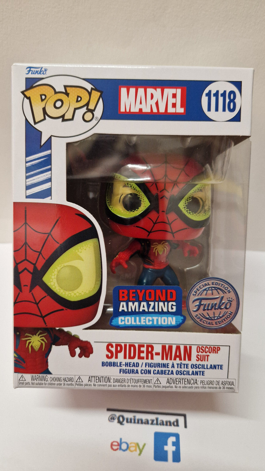 Funko Pop!  Marvel Pop Marvel N° 1118 Spider-Man "Oscorp Costume"  (F50)