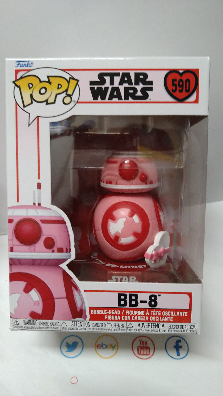 Funko Pop! STAR WARS  Valentines N° 590 BB-8 (F37)