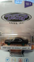 Greenlight Detroit Stuart Adams '69 Chevrolet Camaro Green Wheels Chase (NG37)