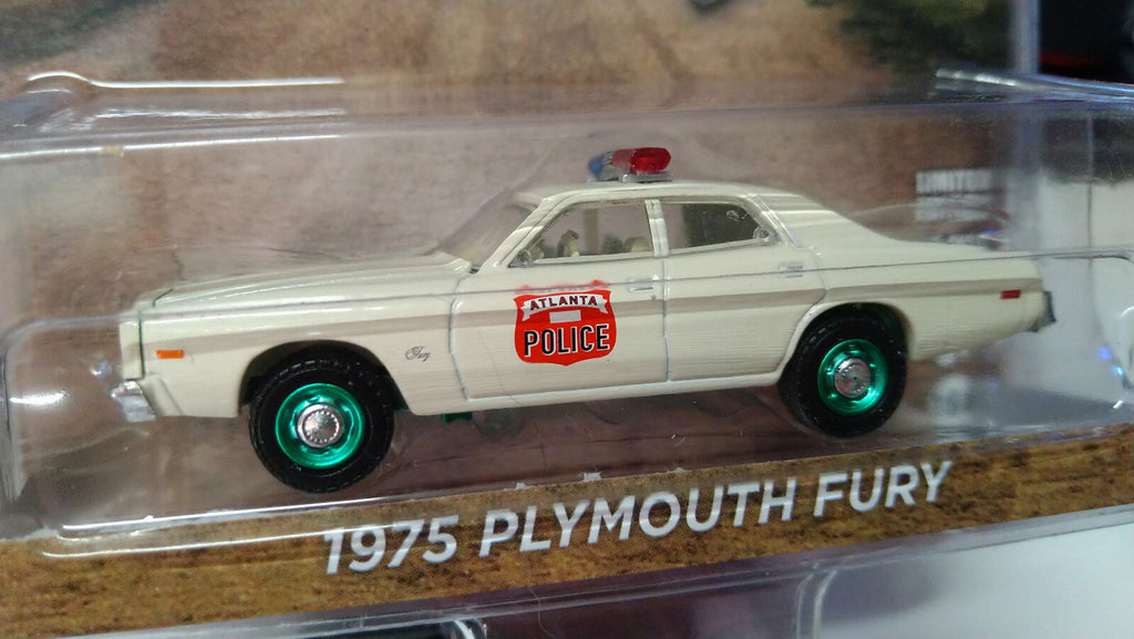 Greenlight Exclusive 1975 Plymouth Fury Green Wheels Chase (NG56)