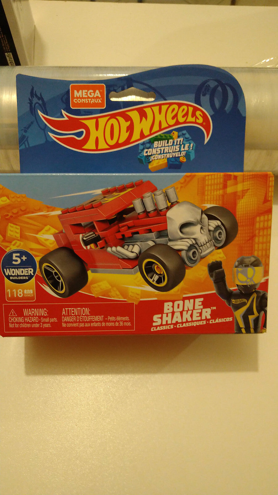 Hot Wheels Mega Construx  Bone Shaker 118 pièces 16,5 x 17cm (cart)
