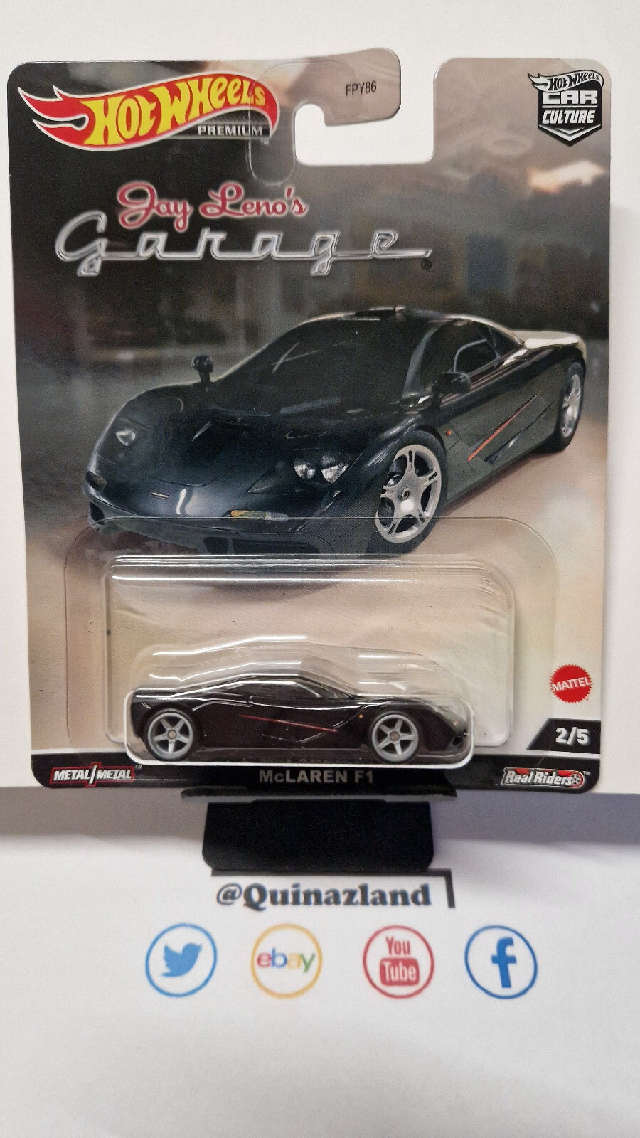 Hot Wheels 2022 jay leno's garage  Mclaren F1   (NG02)
