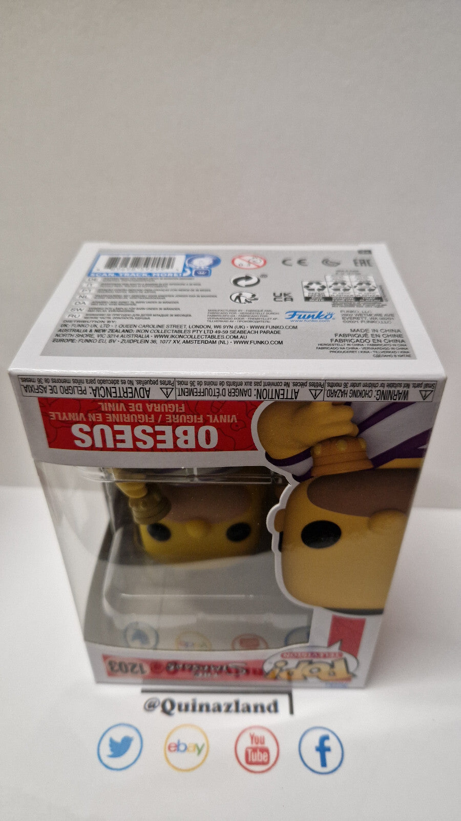 Funko Pop! The Simpsons #1203 Obeseus (F44)