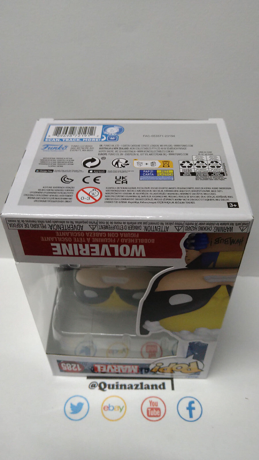 Funko Pop!  MARVEL HOLIDAY POP N° 1285 Wolverine avec Panneau (F10)