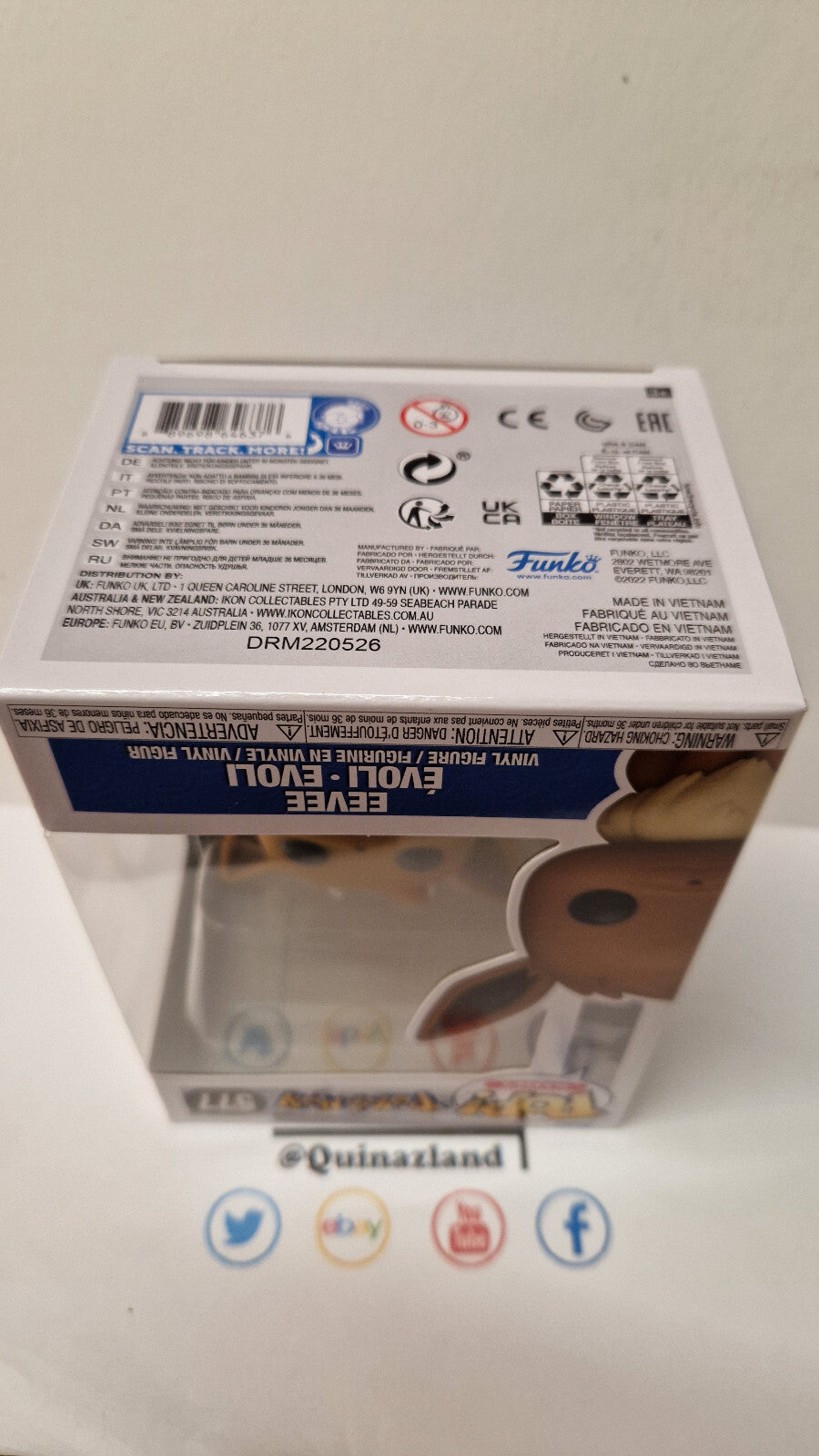 Funko Pop! POKEMON POP Games N° 577 Evoli  (F9)
