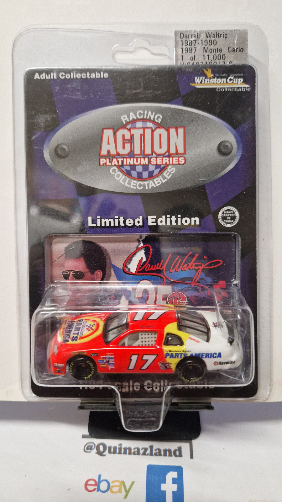 Action Darrell waltrip 1997 chevrolet monte carlo parts america limitée   (CP17)