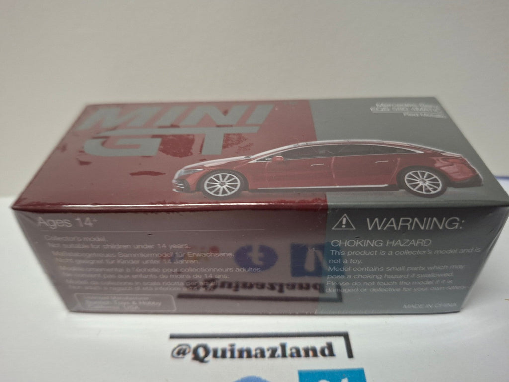 Mini GT 2024 Mercedes-Benz EQS 580 4Matic, Red metallic N°970 (CP05)