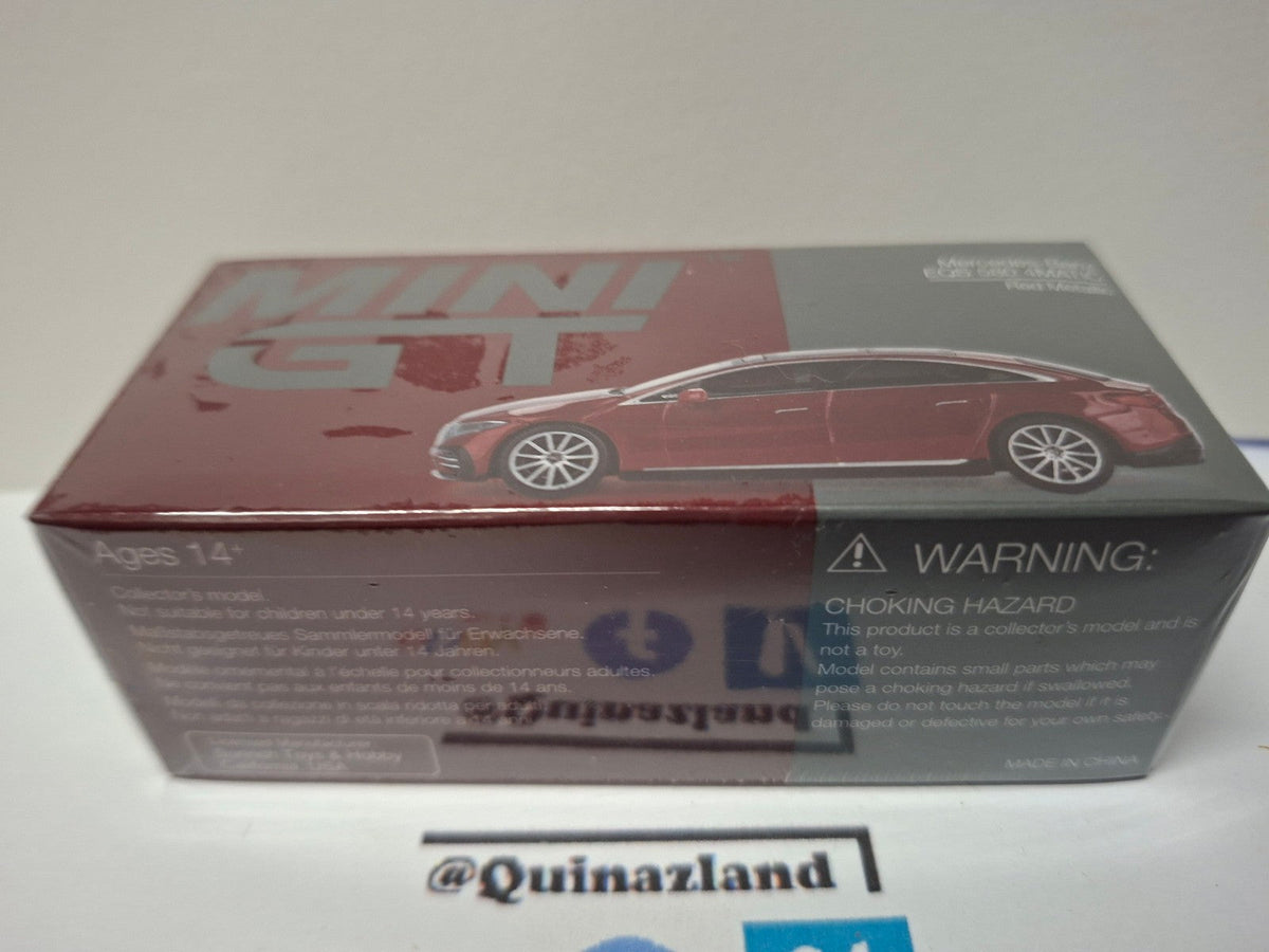 Mini GT 2024 Mercedes-Benz EQS 580 4Matic, Red metallic N°970 (CP05)